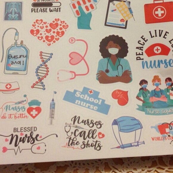 Crafting, scrapbooking stickers, medical theme, nurses, nursing - Picture 5 of 7